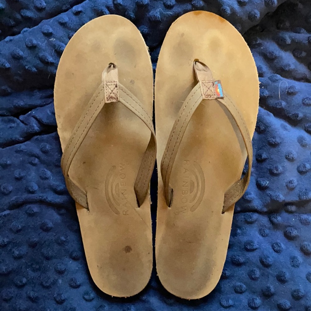 Rainbow Flip Flops